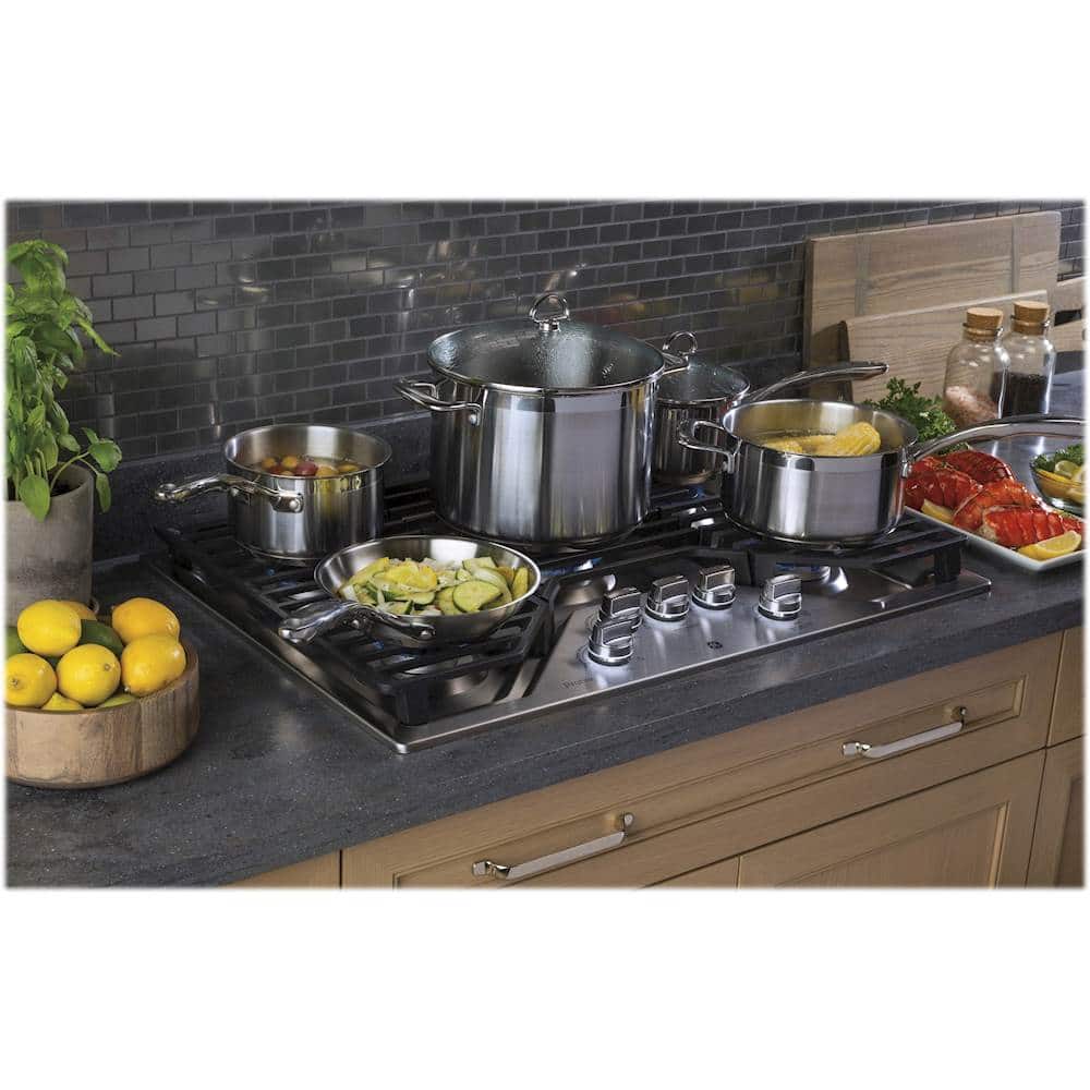 GE Profile 30" Built-In Gas Cooktop Stainless Steel PGP7030SLSS - Image 8