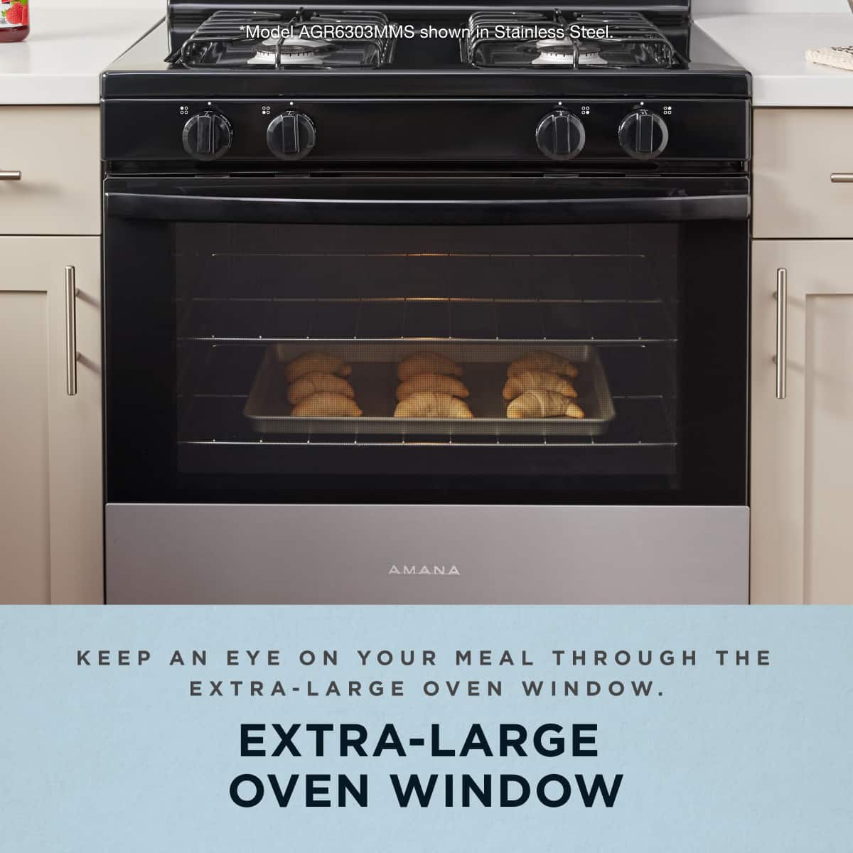 Amana 30" Freestanding Gas Range 5.1 cu. ft AGR6303MMW - Image 7