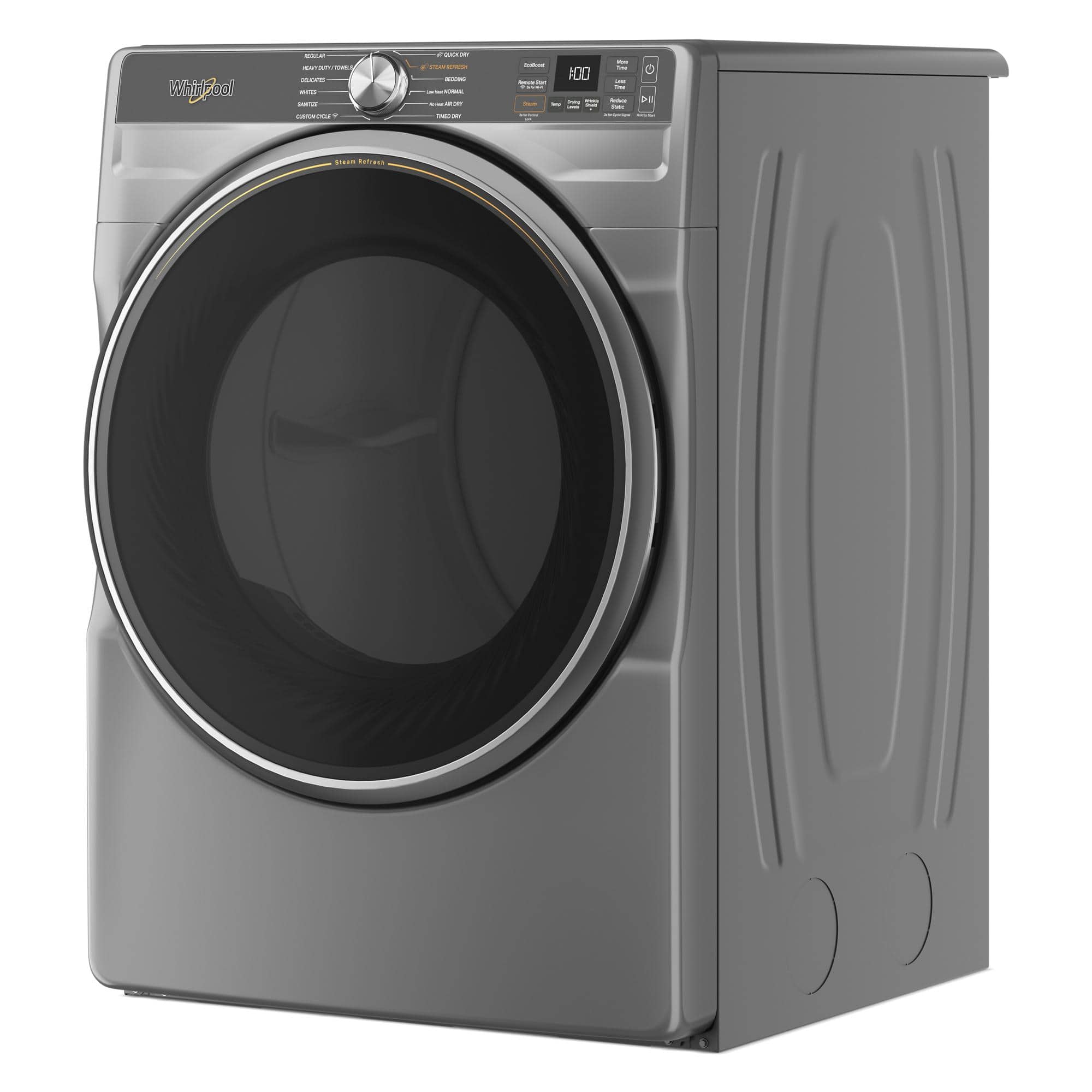 Whirlpool Electric Stackable Dryer 7.4 Cu. Ft Smart Steam Silver WED6720RR - Image 6