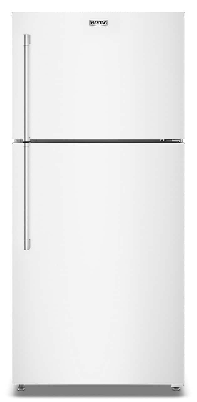 Maytag 30" Top Freezer Garage Ready Refrigerator 19 cu. ft White MRTX5119SW - Image 1
