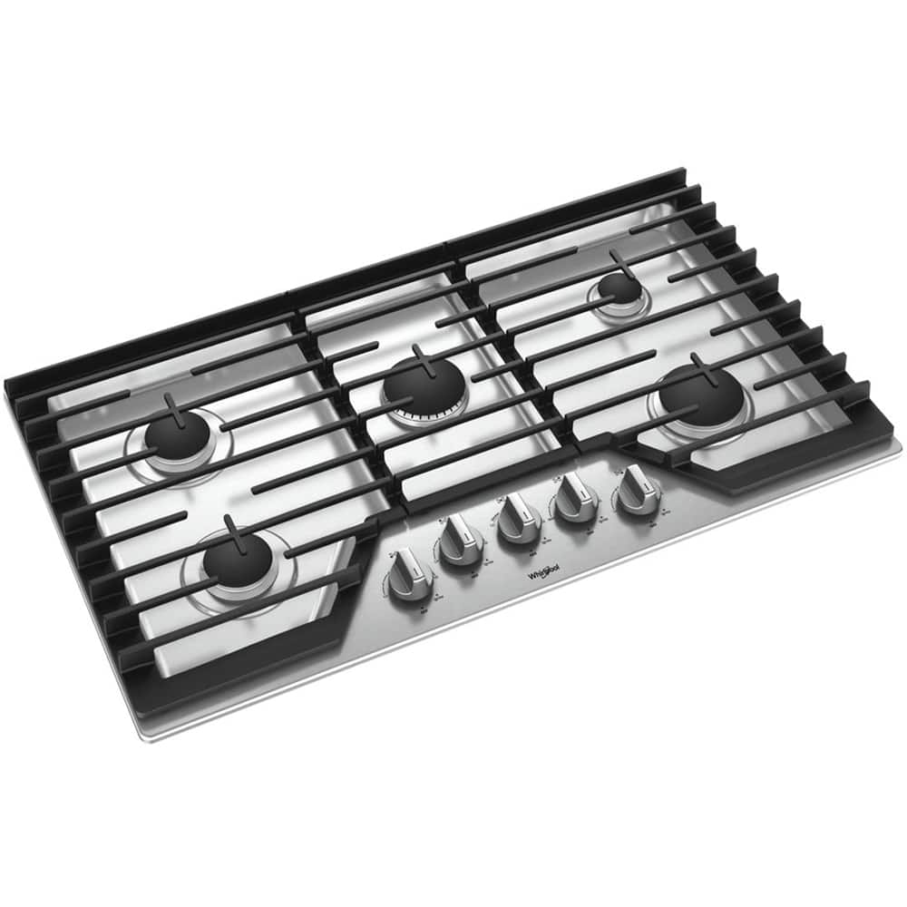 Whirlpool 36" Gas Cooktop Stainless Steel WCG97US6HS - Image 2