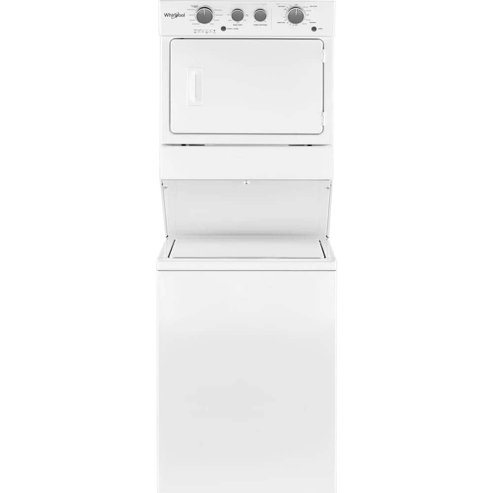 Whirlpool Stacked Top Load Washer Gas Dryer 3.5 Cu. Ft 5.9 Cu. Ft WGT4027HW - Image 1