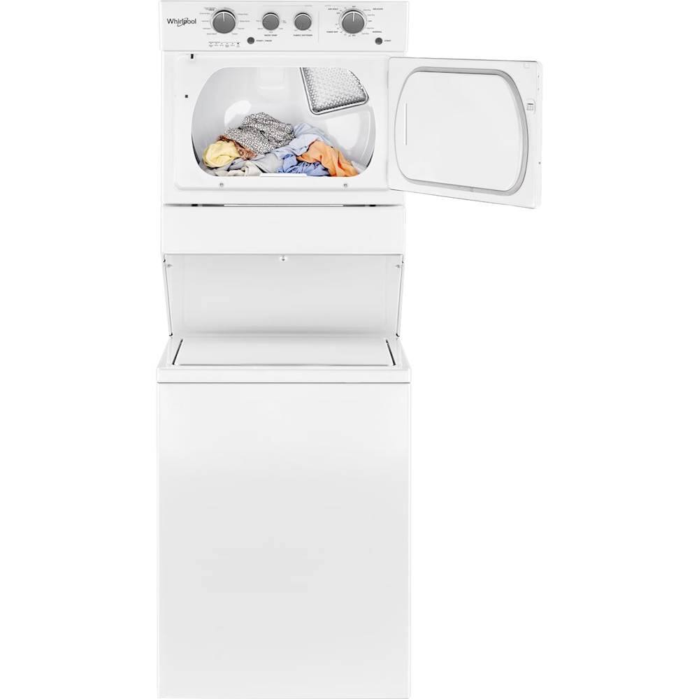 Whirlpool Stacked Top Load Washer Gas Dryer 3.5 Cu. Ft 5.9 Cu. Ft WGT4027HW - Image 4