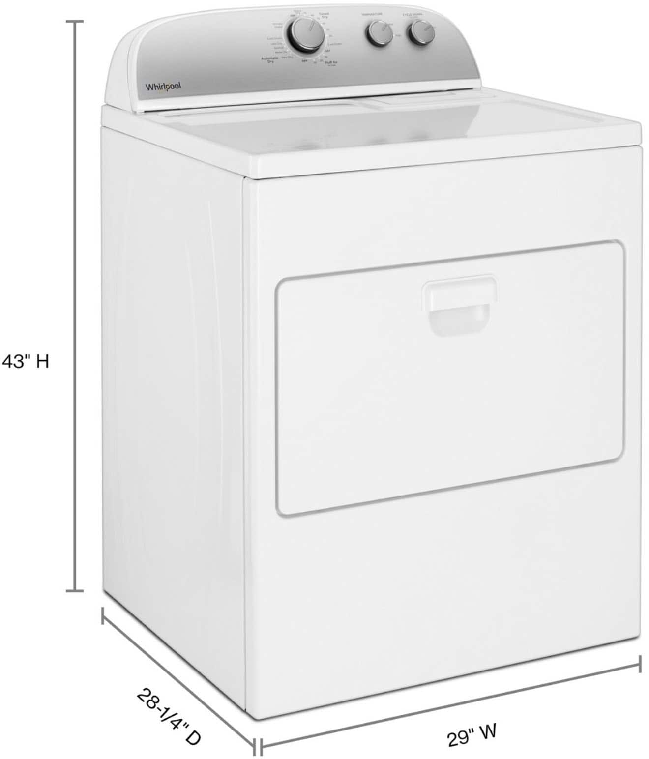 Whirlpool Electric Dryer 7 Cu. Ft WED4950HW - Image 2