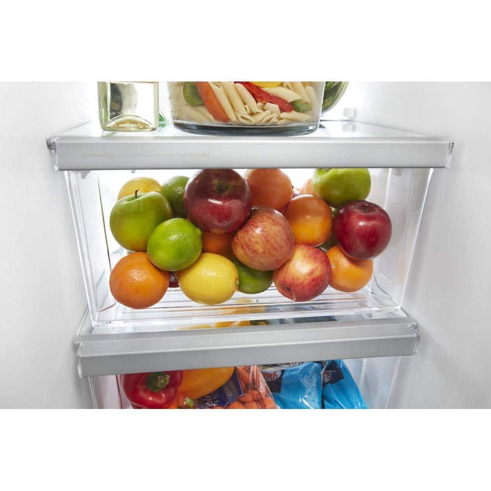 Whirlpool 36" Side-by-Side Refrigerator 25.1 cu. ft Stainless Steel WRS315SNHM - Image 4