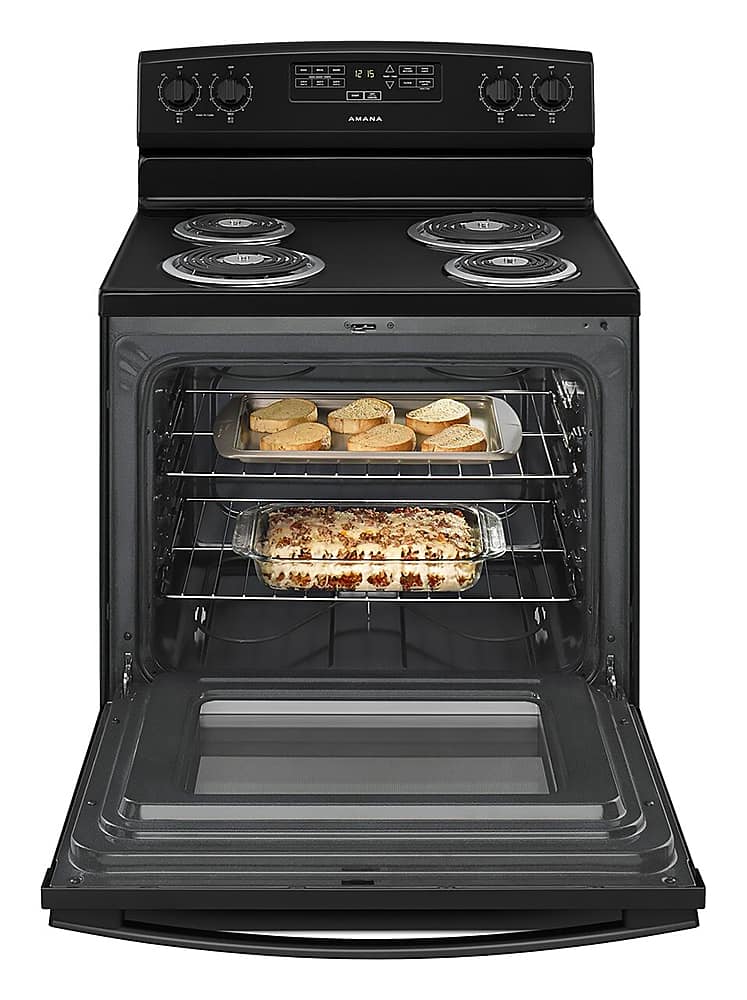 Amana 30" Freestanding Electric Coil Range 4.8 cu. ft ACR4303MFB - Image 3