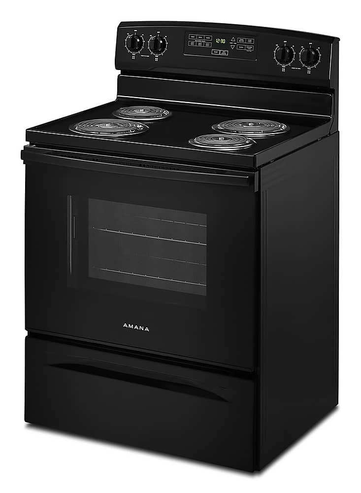 Amana 30" Freestanding Electric Coil Range 4.8 cu. ft ACR4303MFB - Image 6