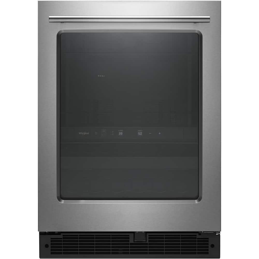 Whirlpool 24" Undercounter Beverage Center Refrigerator Stainless WUB35X24HZ - Image 1