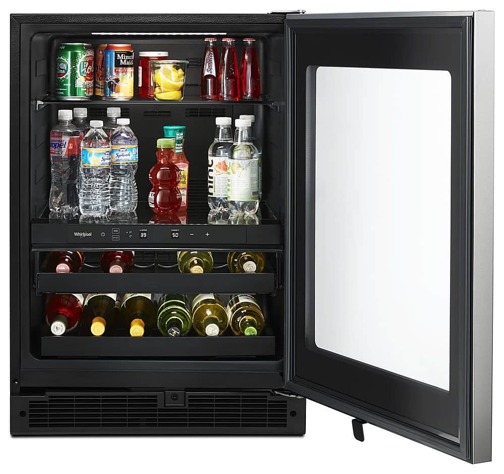 Whirlpool 24" Undercounter Beverage Center Refrigerator Stainless WUB35X24HZ - Image 4