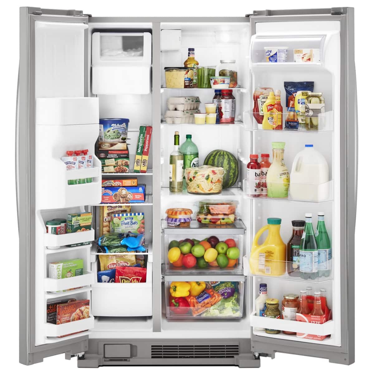 Whirlpool 36" Side-by-Side Refrigerator 25 cu. ft Stainless Steel WRS335SDHM - Image 10
