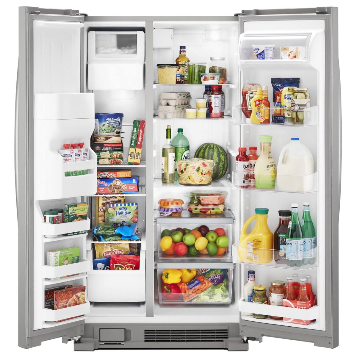 Whirlpool 36" Side-by-Side Refrigerator 25 cu. ft Stainless Steel WRS335SDHM - Image 10