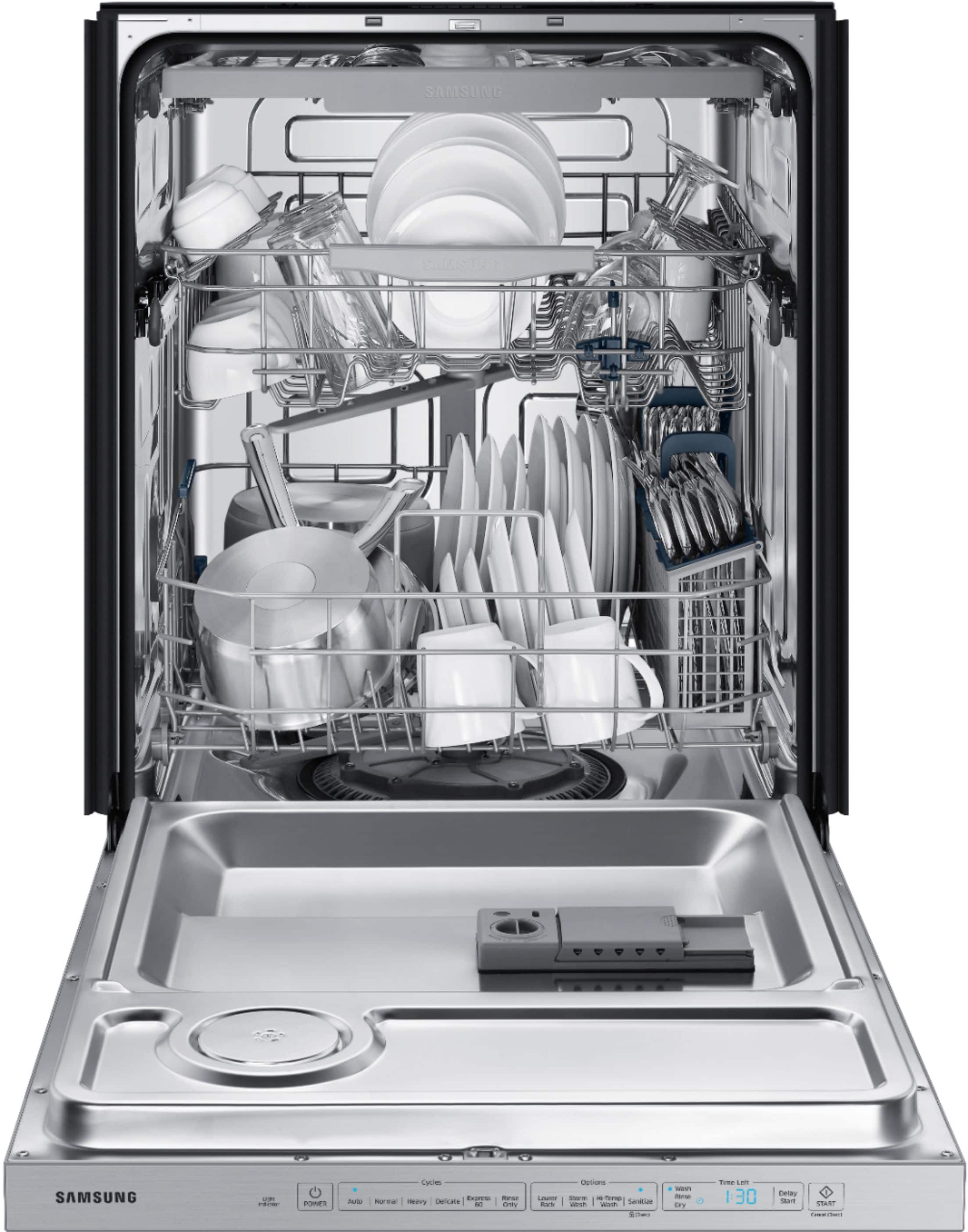 Samsung StormWash 48 dBA 24" Top Control Dishwasher w/ 3rd Rack DW80R5060US - Image 2