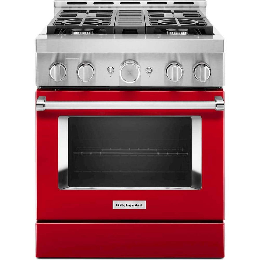 KitchenAid 30" Slide-In Gas Range 4.1 cu ft Convection KFGC500JPA - Image 1