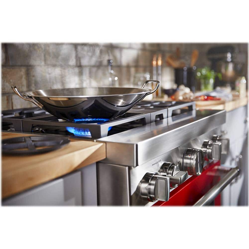 KitchenAid 30" Slide-In Gas Range 4.1 cu ft Convection KFGC500JPA - Image 3