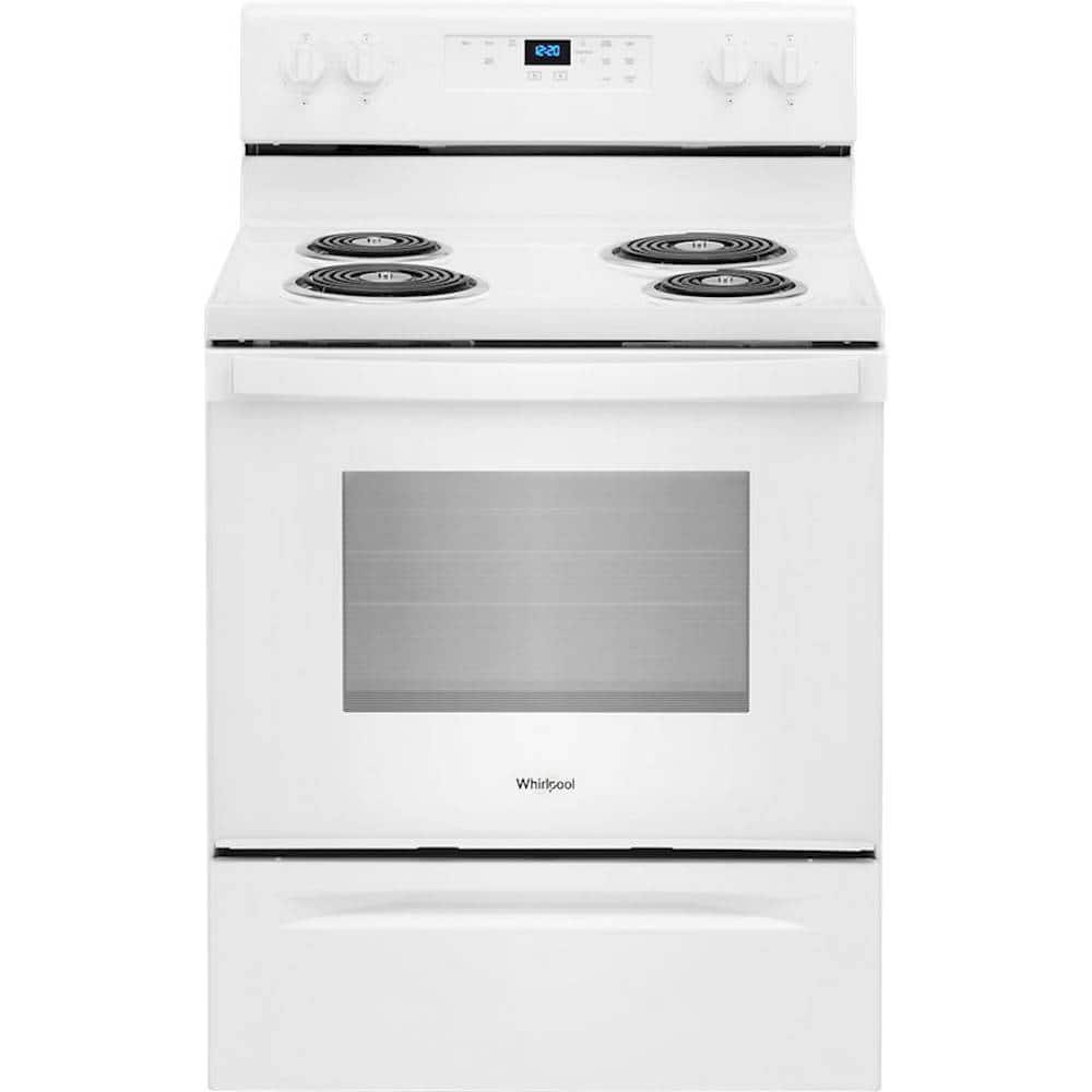 Whirlpool 30" Freestanding Electric Coil Range 4.3 cu. ft White WFC315S0JW - Image 1