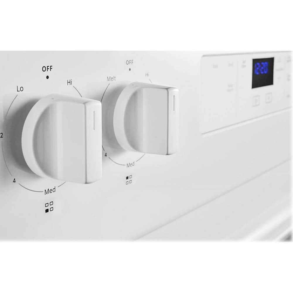 Whirlpool 30" Freestanding Electric Coil Range 4.3 cu. ft White WFC315S0JW - Image 7
