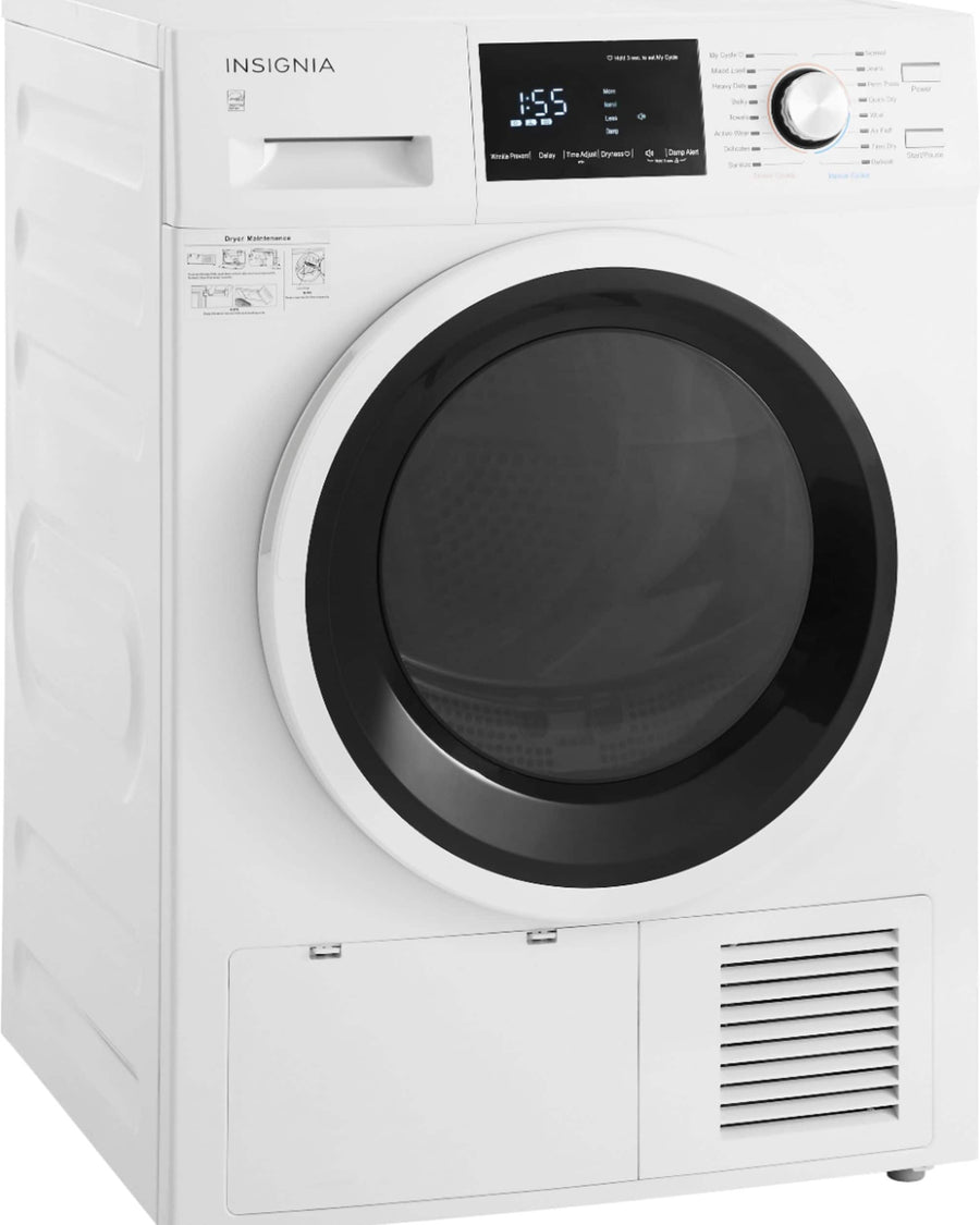 Insignia 4.4 Cu. Ft. 16-Cycle Stackable Electric Dryer White NS-FDRE44W1 - Image 1