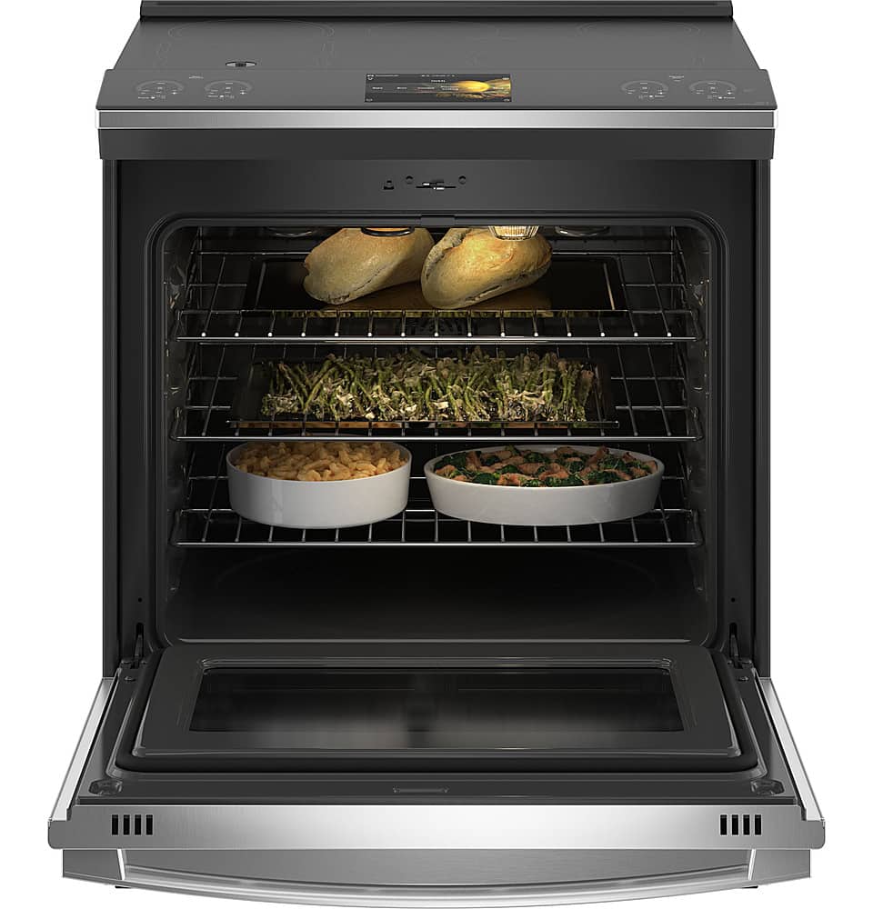GE Profile 30" Slide-In Electric Range 5.3 Cu Ft Induction Convection PHS93XYPFS - Image 3