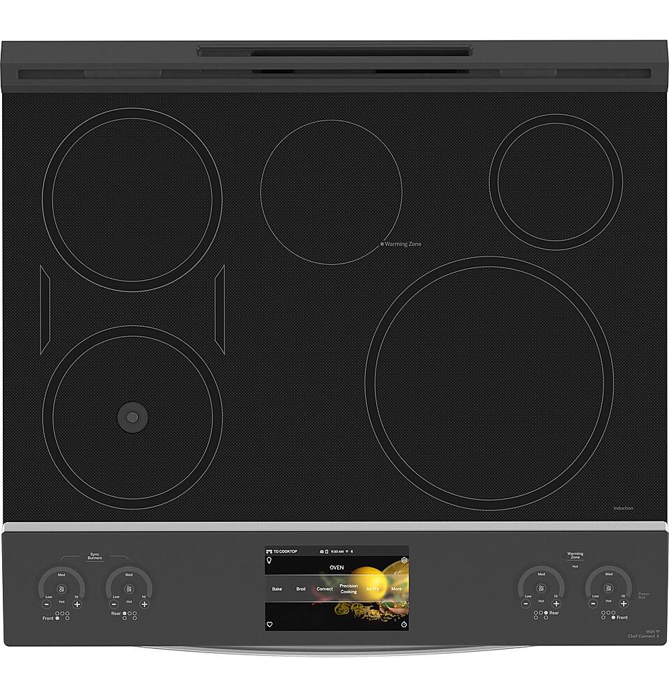 GE Profile 30" Slide-In Electric Range 5.3 Cu Ft Induction Convection PHS93XYPFS - Image 5