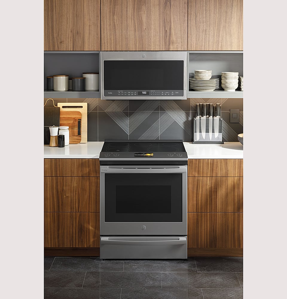 GE Profile 30" Slide-In Electric Range 5.3 Cu Ft Induction Convection PHS93XYPFS - Image 9