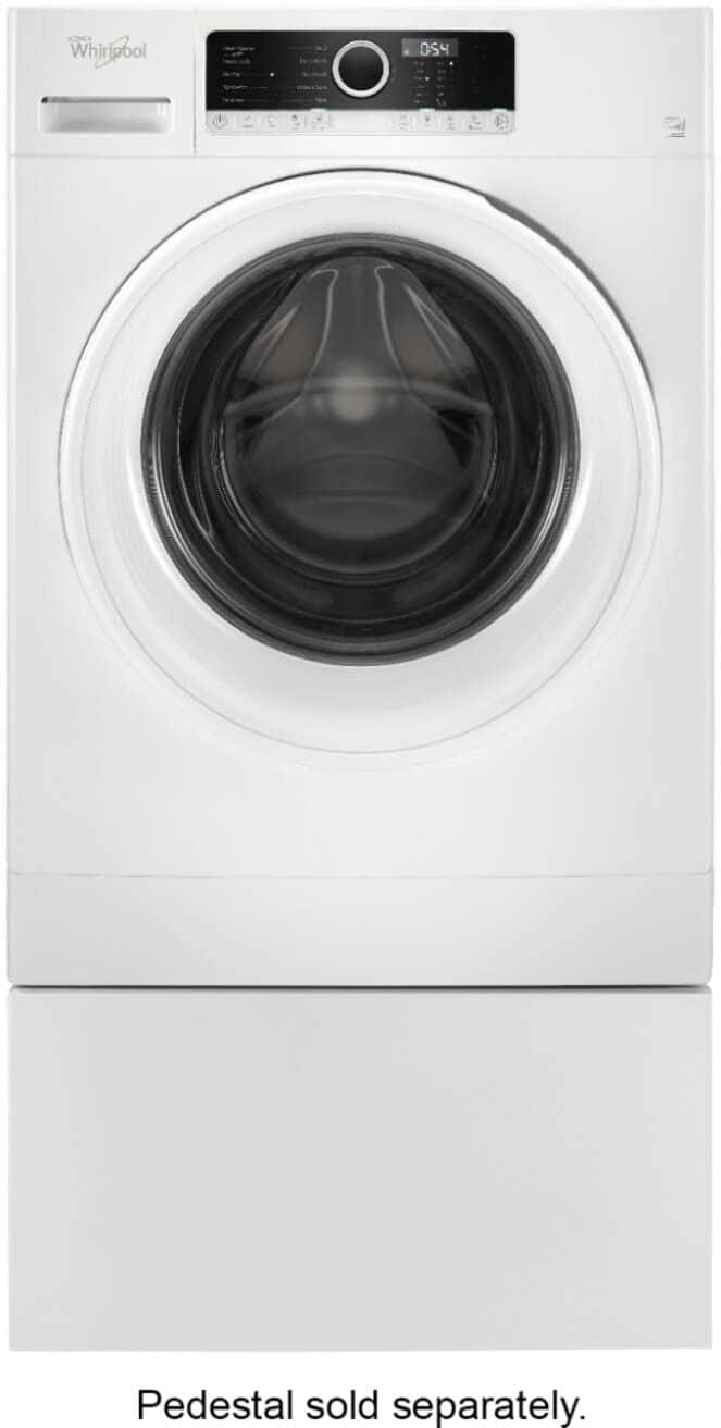 Whirlpool 24" Front Load Stackable Compact Washer 1.9 Cu. Ft WFW3090JW - Image 6