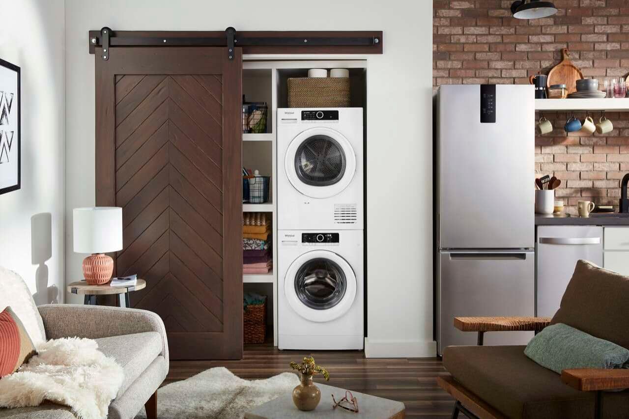 Whirlpool 24" Front Load Stackable Compact Washer 1.9 Cu. Ft WFW3090JW - Image 7