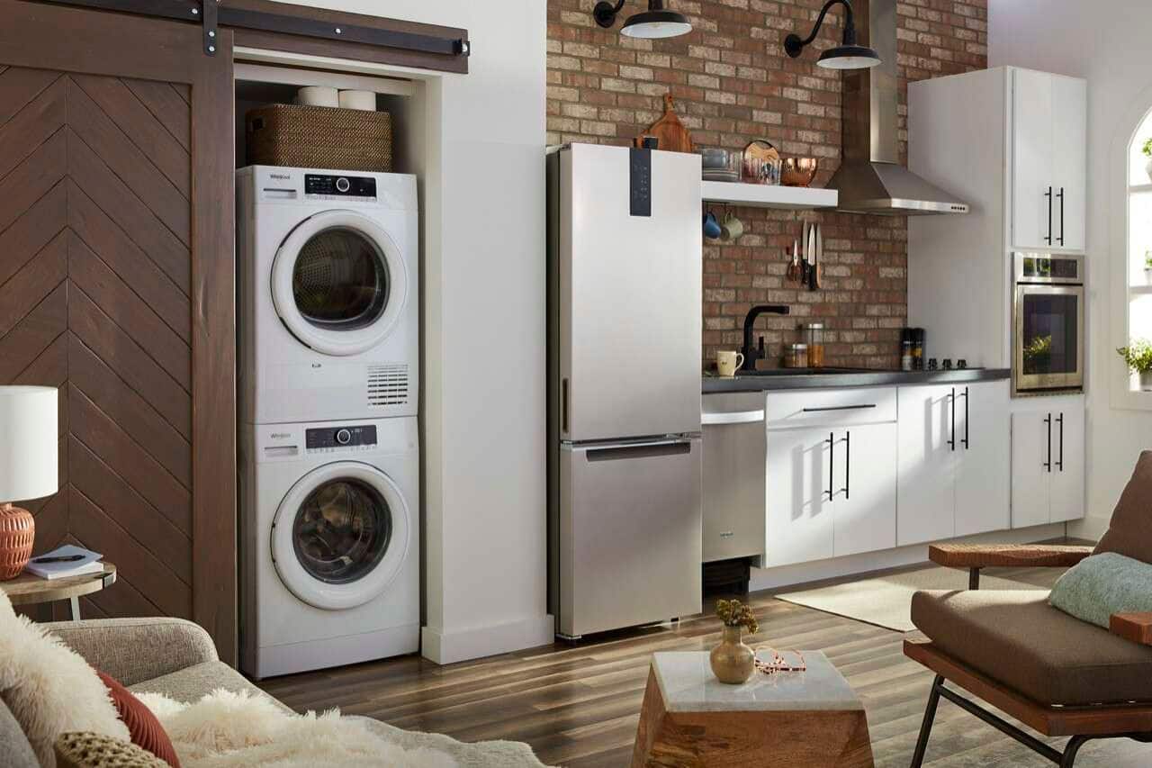 Whirlpool 24" Front Load Stackable Compact Washer 1.9 Cu. Ft WFW3090JW - Image 8