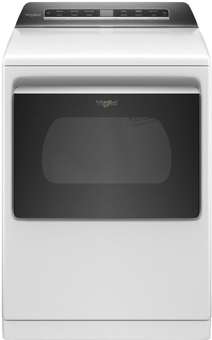 Whirlpool Electric Dryer 7.4 Cu. Ft Smart Steam WED8127LW - Image 1