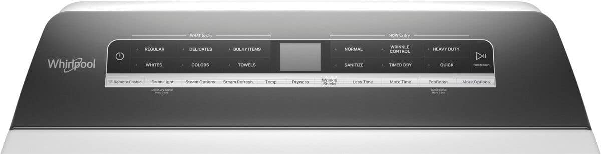 Whirlpool Electric Dryer 7.4 Cu. Ft Smart Steam WED8127LW - Image 6