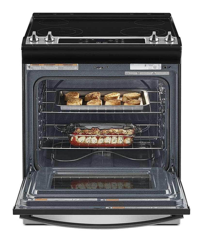 Whirlpool 30" Slide-In Electric Range 4.8 cu. ft Stainless Steel WEE515S0LS - Image 3