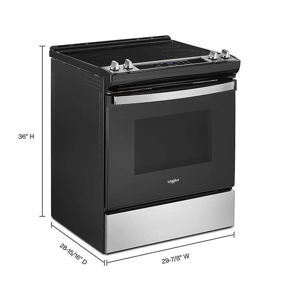 Whirlpool 30" Slide-In Electric Range 4.8 cu. ft Stainless Steel WEE515S0LS - Image 2