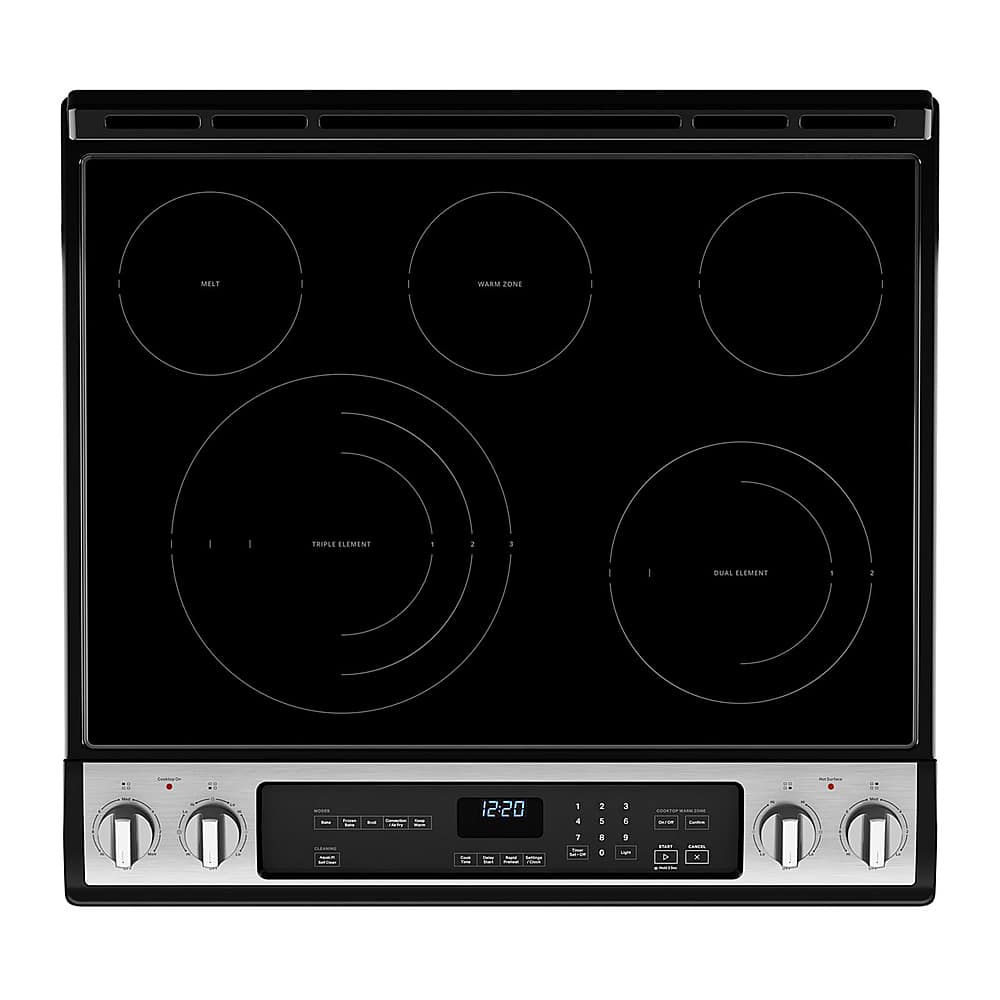 Whirlpool 30" Slide-In Electric Range 6.4 cu. ft Convection WEE745H0LZ - Image 6