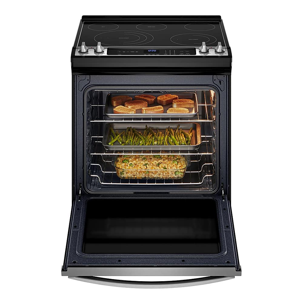 Whirlpool 30" Slide-In Electric Range 6.4 cu. ft Convection WEE745H0LZ - Image 4