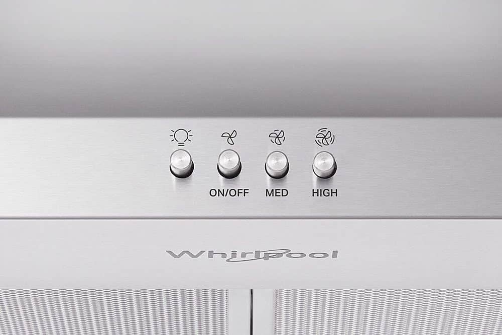 Whirlpool 30" Wall Mount Range Hood 400 CFM Stainless Steel WVW53UC0LS - Image 4