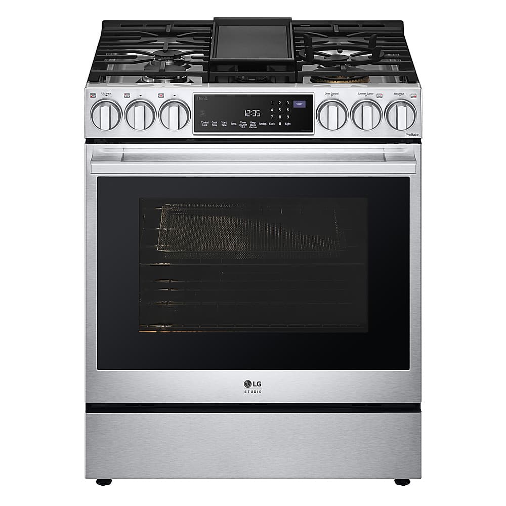 LG Studio 30" Slide-In Gas Range 6.3 Cu. Ft Smart Convection LSGS6338F - Image 1