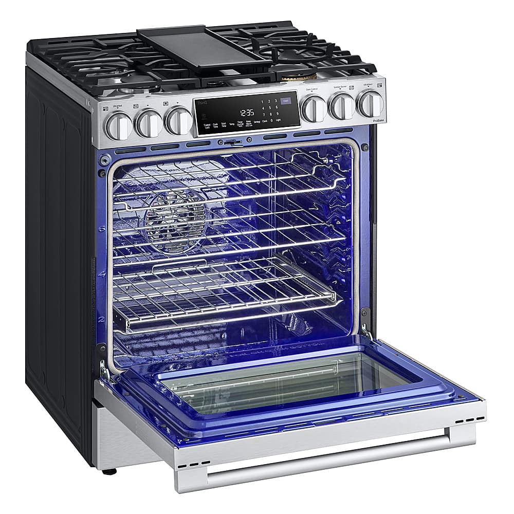 LG Studio 30" Slide-In Gas Range 6.3 Cu. Ft Smart Convection LSGS6338F - Image 5