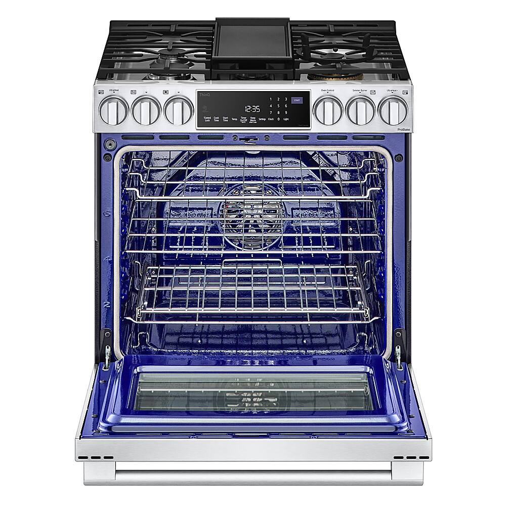 LG Studio 30" Slide-In Gas Range 6.3 Cu. Ft Smart Convection LSGS6338F - Image 6