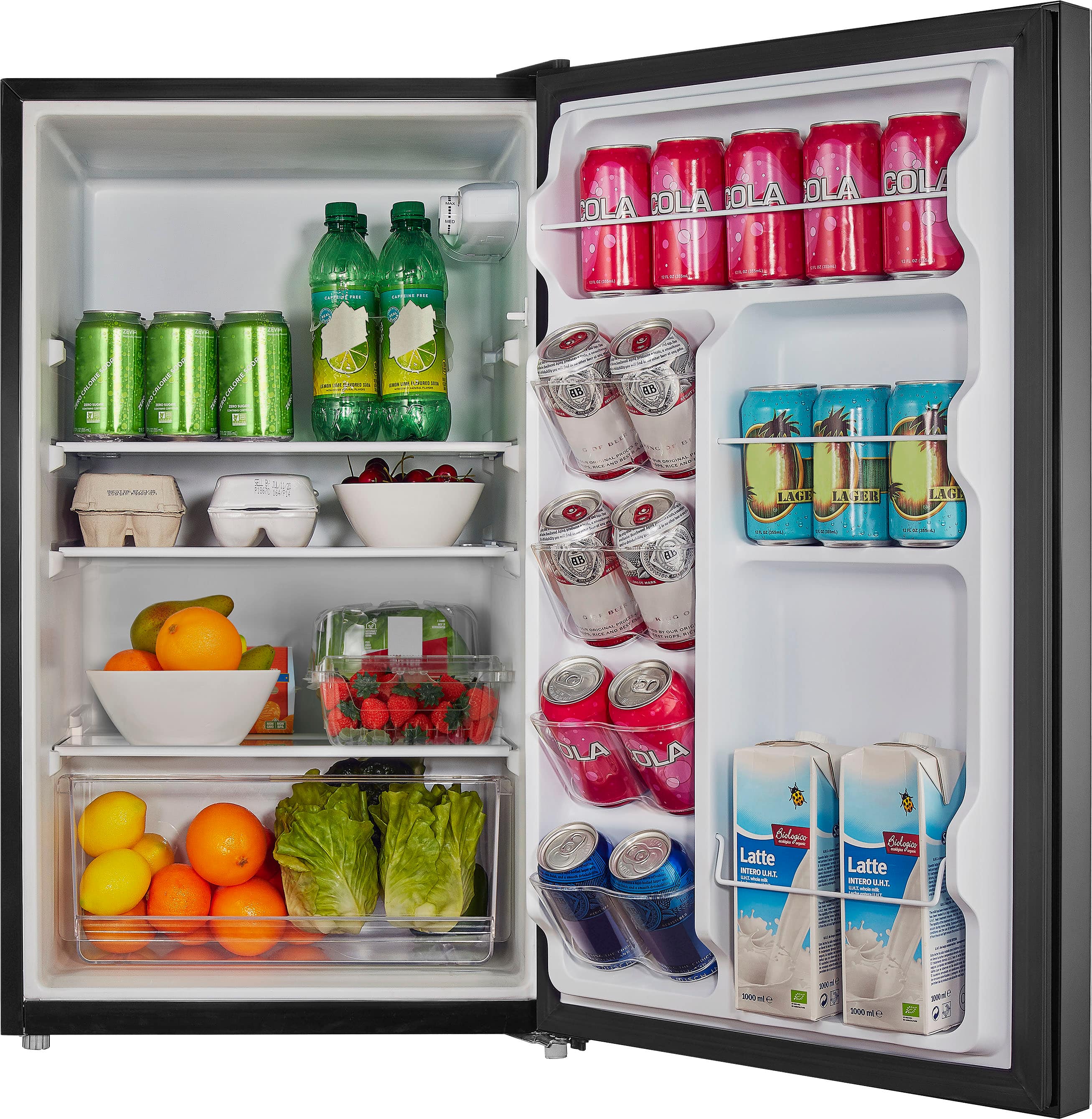 Insignia 4.4 Cu. Ft Mini Fridge w/ Glass Door Gray NS-CF44GD3 - Image 3