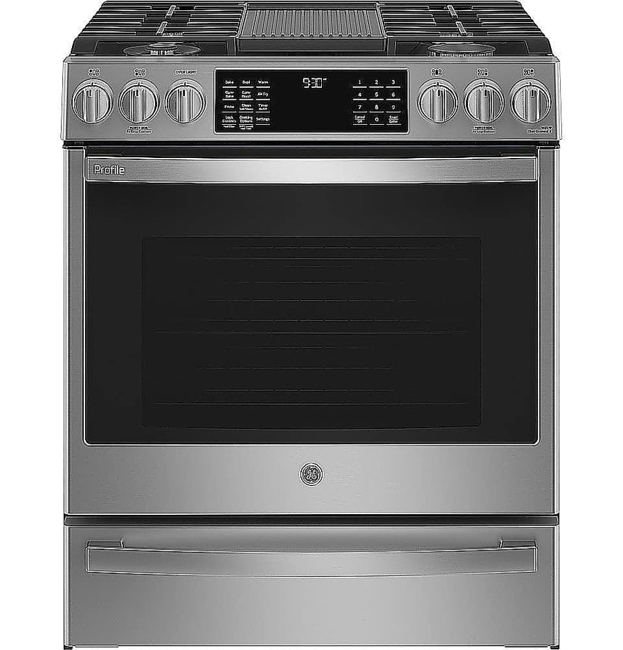 GE Profile 30" Slide-In Built-In Gas Convection Range 5.6 Cu. Ft PGS930YPFS - Image 1