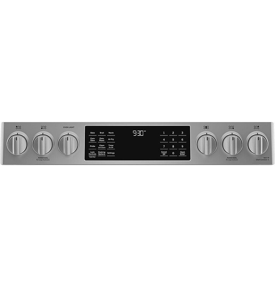 GE Profile 30" Slide-In Built-In Gas Convection Range 5.6 Cu. Ft PGS930YPFS - Image 8
