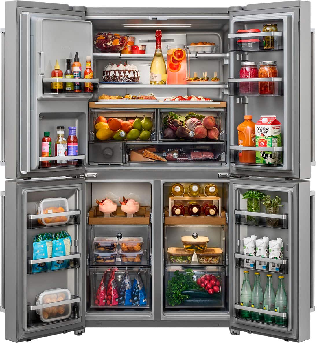 KitchenAid 36" French Door Refrigerator 19.4 cu. ft Stainless Steel KRQC736RPS - Image 2