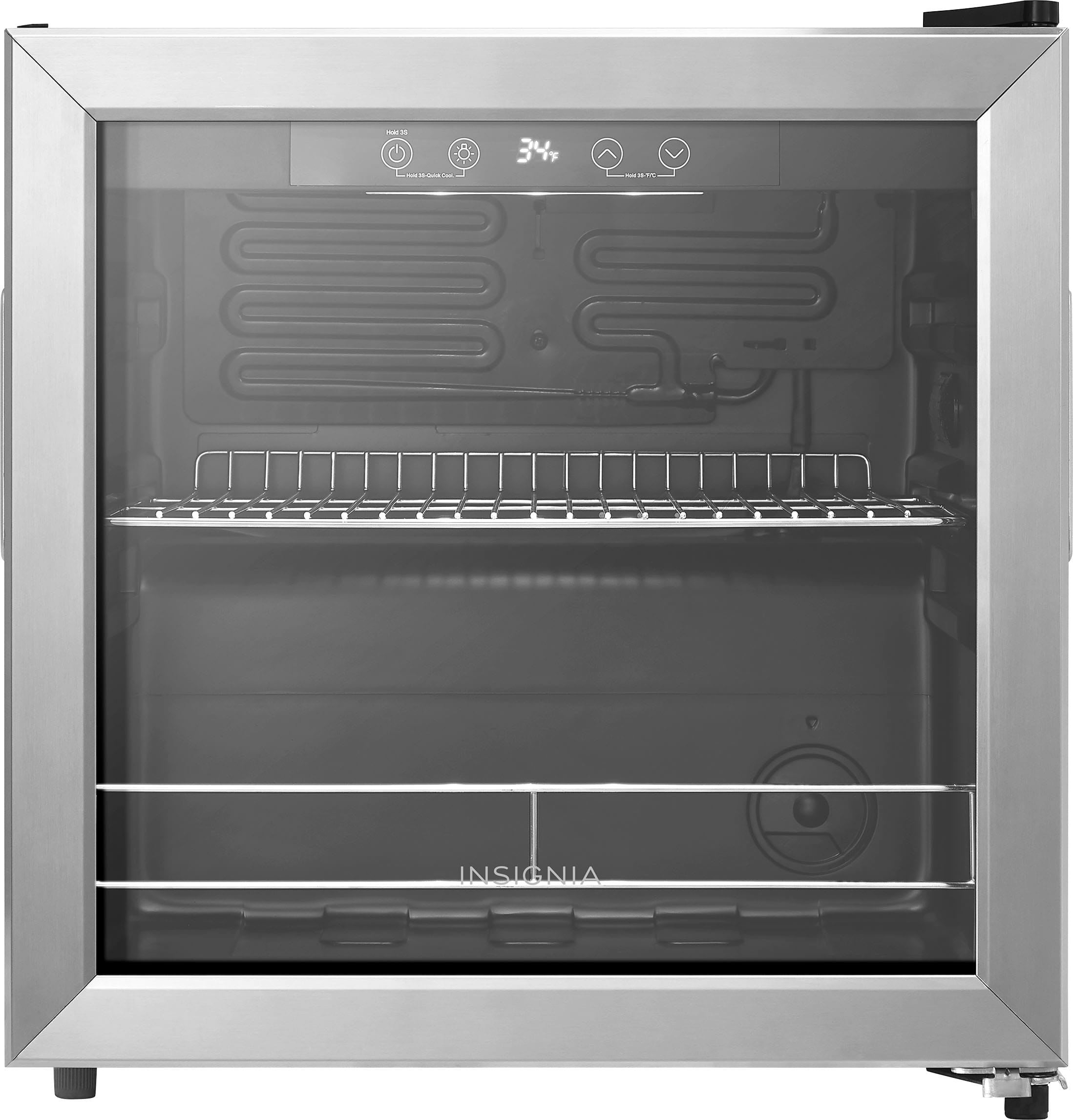 Insignia 48-Can Beverage Cooler Stainless Steel NS-BC48SS3 - Image 1