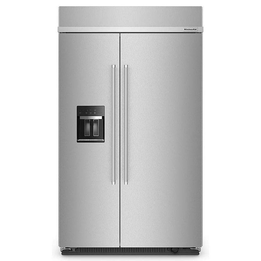 KitchenAid 29.4 Cu. Ft 48" Side-by-Side Built-In Refrigerator KBSD708MPS - Image 1