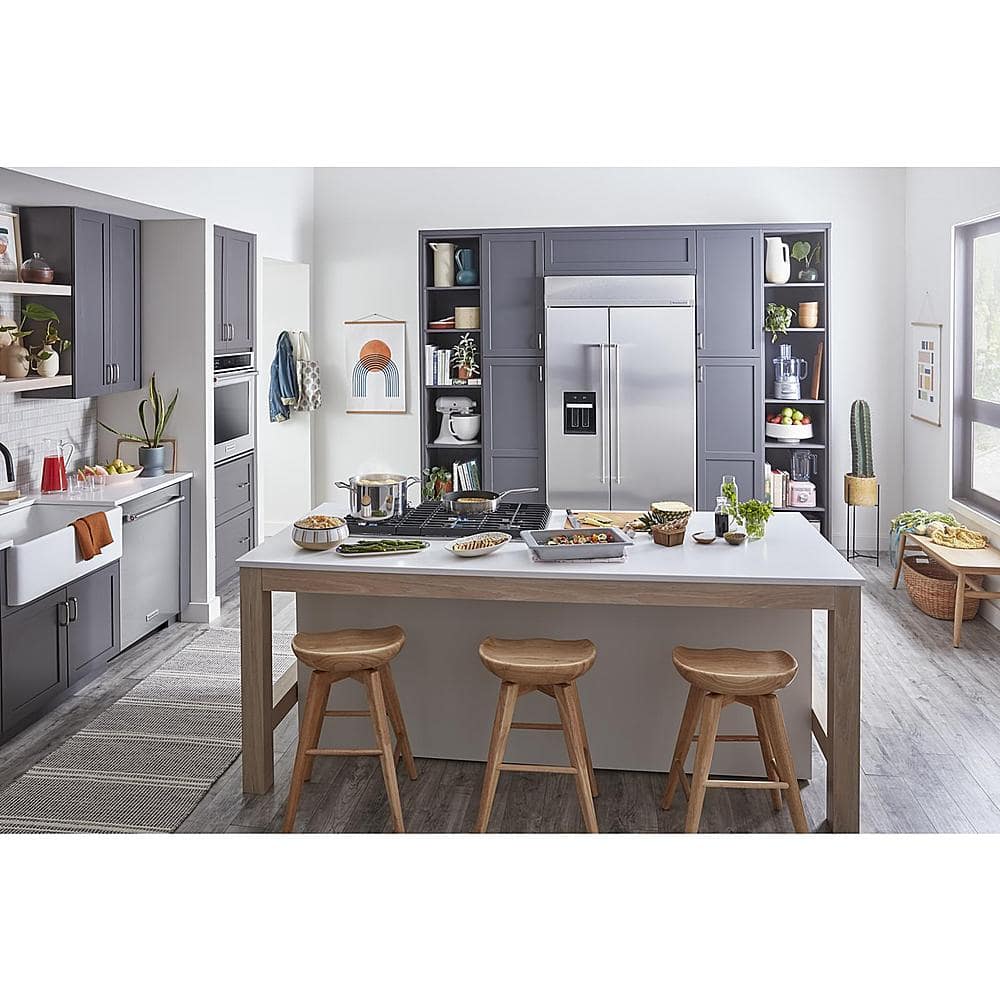 KitchenAid 29.4 Cu. Ft 48" Side-by-Side Built-In Refrigerator KBSD708MPS - Image 9