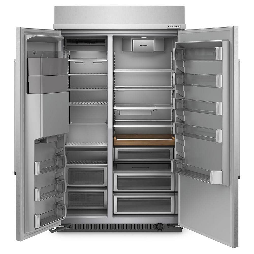KitchenAid 29.4 Cu. Ft 48" Side-by-Side Built-In Refrigerator KBSD708MPS - Image 2