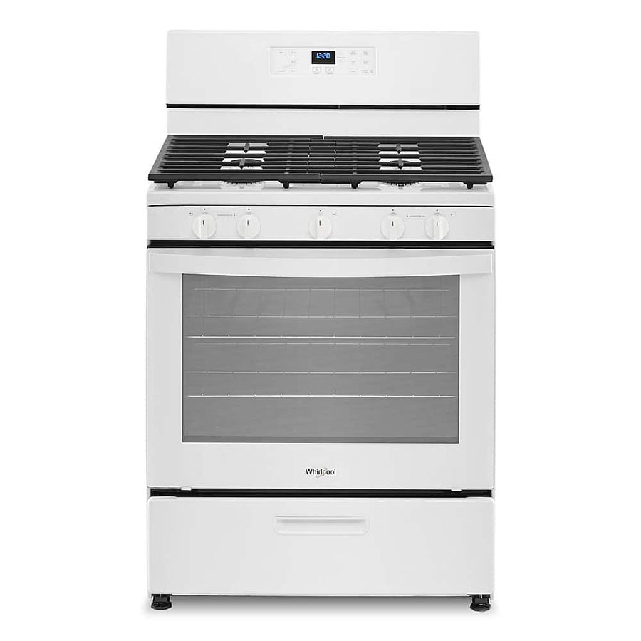 Whirlpool 30" Freestanding Gas Range Edge to Edge Cooktop 5.1 cu. ft WFG505M0MW - Image 1