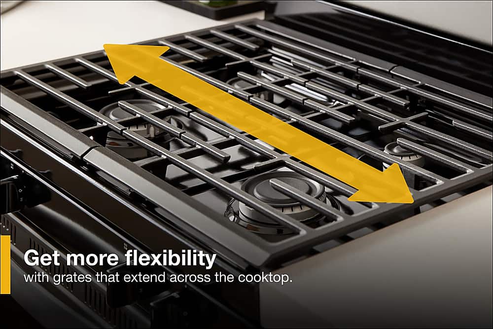 Whirlpool 30" Freestanding Gas Range Edge to Edge Cooktop 5.1 cu. ft WFG505M0MW - Image 8