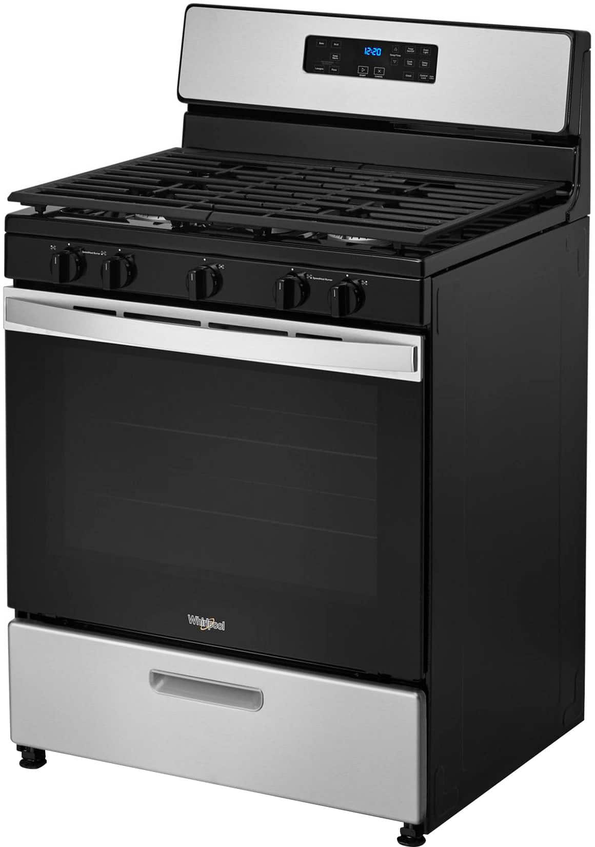Whirlpool 30" Freestanding Gas Range 5 Burner Stainless 5.1 cu. ft WFG505M0MS - Image 6