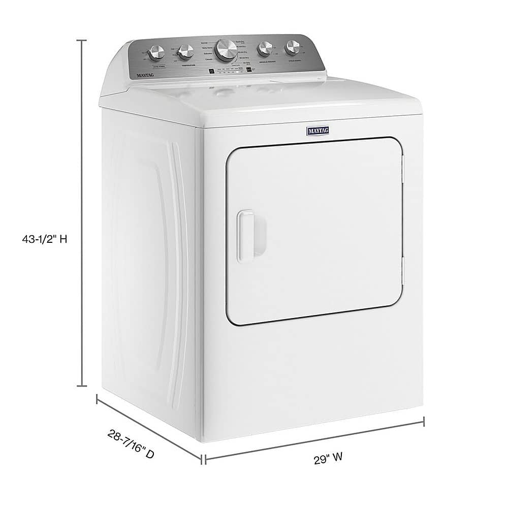 Maytag Gas Dryer 7.0 Cu. Ft MGD5030MW - Image 2