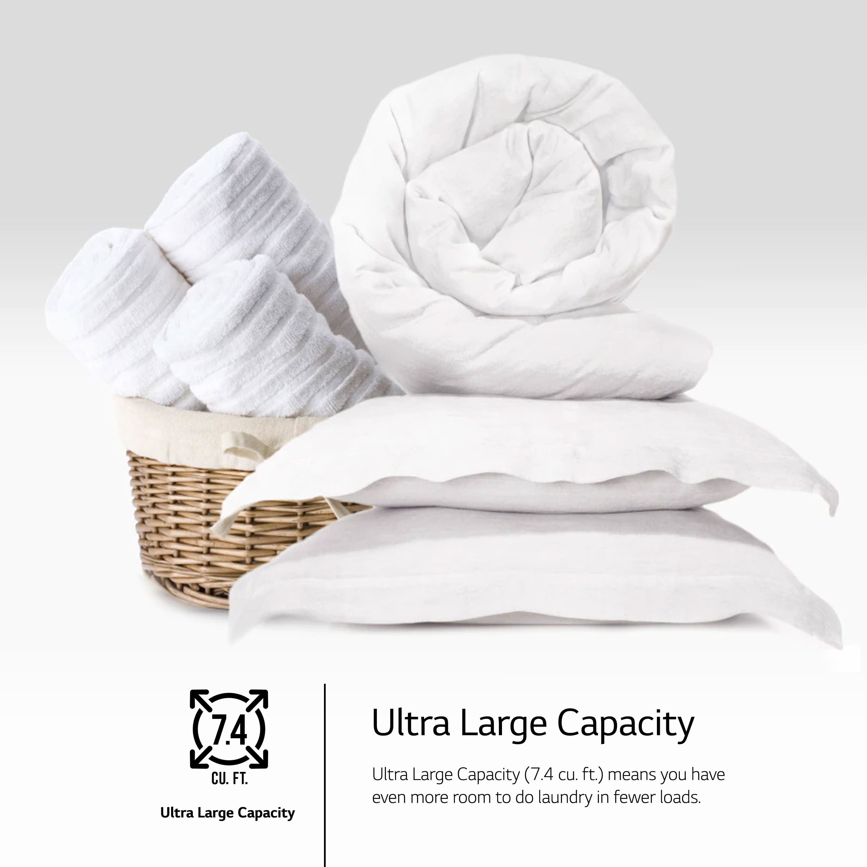 LG Electric Stackable Dryer 7.4 Cu. Ft Smart Steam DLEX6500W - Image 6